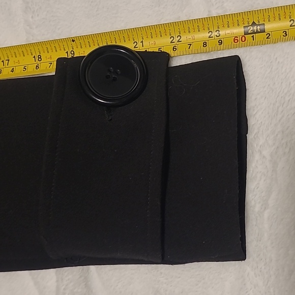 Italian, Sandra Ferrone, Black mid-length Dressy Coat - Picture 3 of 10